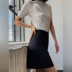 Vintage Suede Mini Skirt